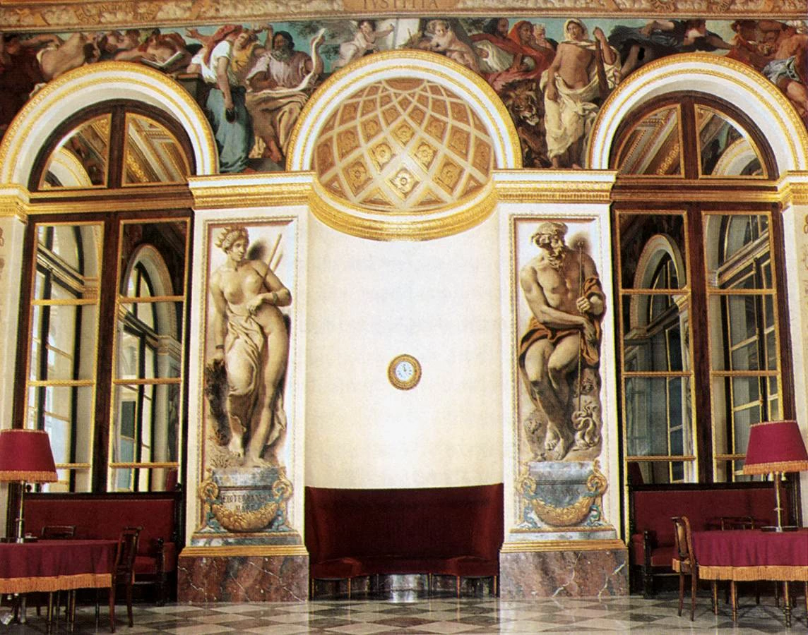 Decorazione della parete ovest Salon du Roi, Palais Bourbon, Paris
